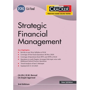 Taxmann's Cracker on Strategic Financial Management (SFM) for CA Final May 2021 Exam [New Syllabus] by CA. (Dr.) K. M. Bansal, CA. Anjali Agarwal